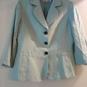 Periwinkle Linen Blazer